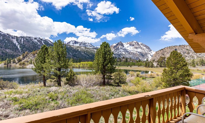 June Lake Condo | Interlaken 32 overlooking the lake and Sierra.