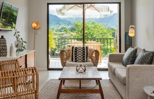 Barrio Santa Lucia Apartment | Jaco Bay Spacious 2BR 2BA Gated with Terrace Large Pools Jacuzzis and Mountain Views