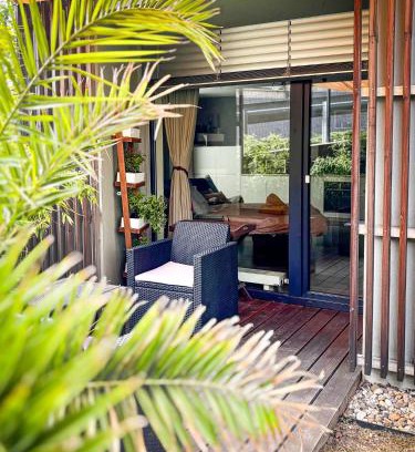 Stare Splavy Apartment | Jezerní apartmán s terasou a saunou v Lakepark Residence