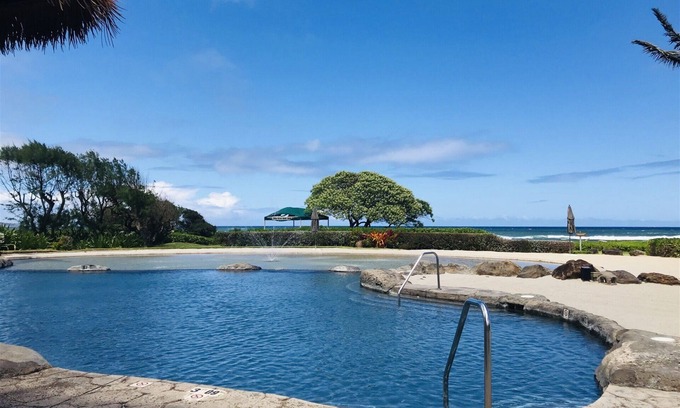 Hanamaulu Condo | Kauai Beach Resort 3118 | 0 Bed, 1 Bath Studio, Freshly Renovated with a Pool and Ocean View.