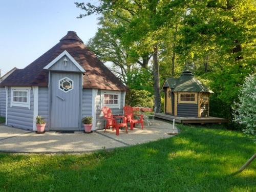 Mantoche House | Kota rouge climatisé, séjour nature pour deux près de la Saône - FR-1-583-394