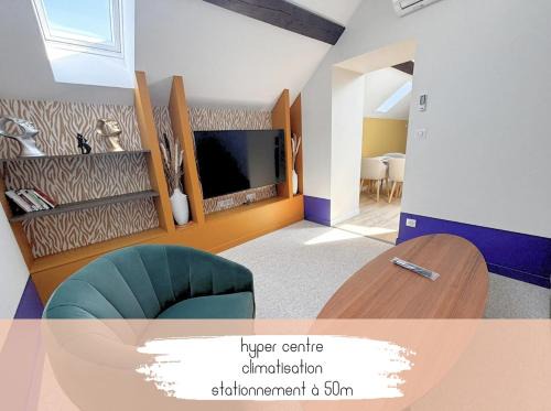 Lons-le-Saunier Apartment | L'échapée verte Grand T3 avec climatisation