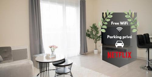 Lingolsheim Apartment | L’Élégant - T2 - 10 min aéroport - Parking privé