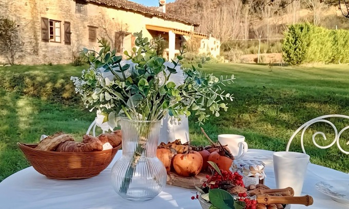 Saint-Aubin-de-Nabirat House | La métairie basse 25min from Sarlat - 18 pers