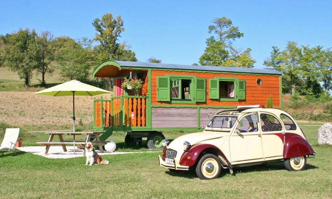 Roquecor Cottage | LA ROULOTTE DE ROQUECOR - GITES GRAND PRE! - WITH POOL - QUERCY SOUTH WEST
