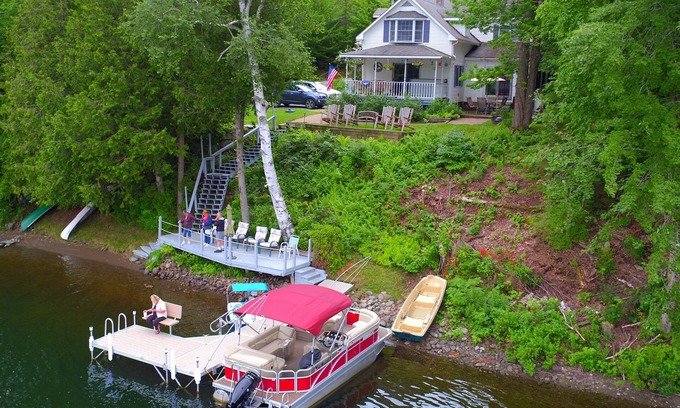 Eden House | Lake front home with in-deck outdoor hot tub and spectacular lake views!
