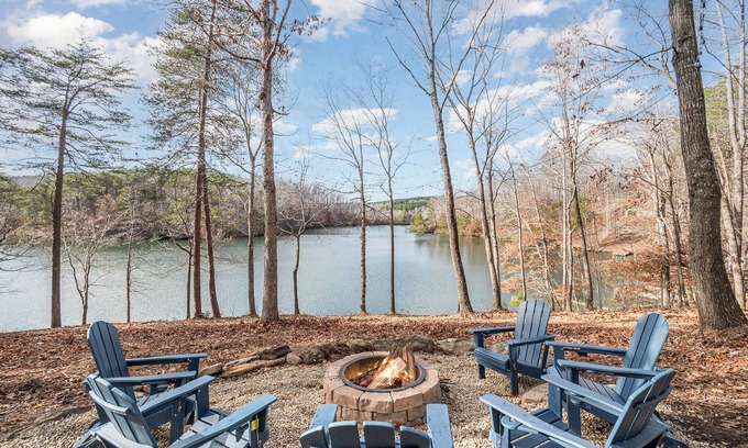 Stokes House | Lake Point Escape - Dock and Hottub on Belews Lake