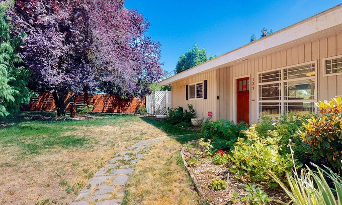 Ferndale House | Lakefront home with water views, large yard, furnished deck, grill, & fireplace