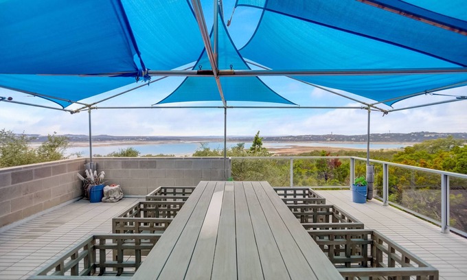 Comanche Trail House | Large 3 Story Home with Panoramic Lake Views, Scenic Balconies, BBQ on the Spacious Deck