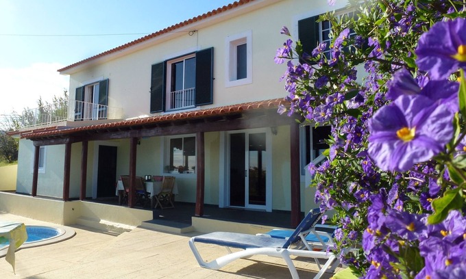 Estreito da Calheta House | Large Family House With Heated Pool And Panoramic Sea Views