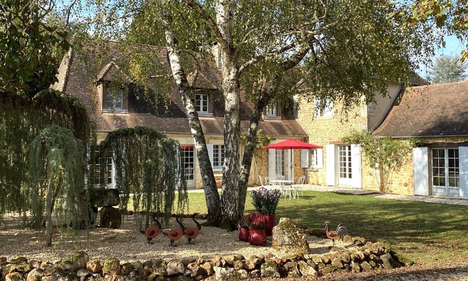 La Douze Villa | Large house with heated swimming pool and spa on a 4-hectare property