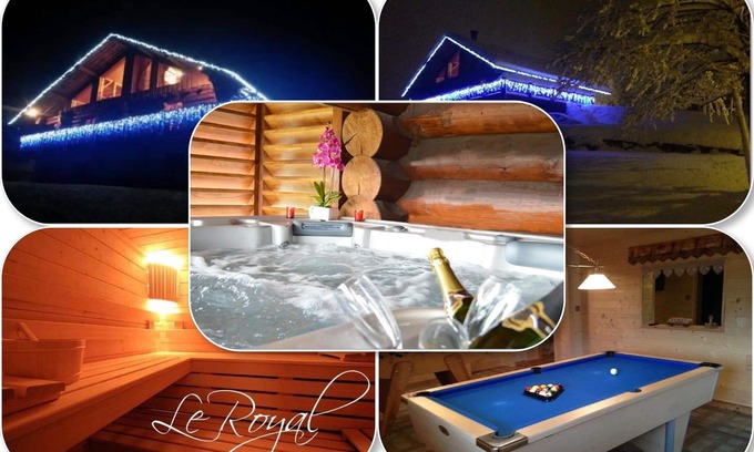 La Bresse Ski Chalet | Large log CHALET Spa Sauna Pool Table Wifi