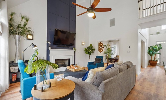 Tyrone House | Large Modern 4 Bdrm Home w/fenced Yard, Near Peachtree City, & Pet-Friendly!