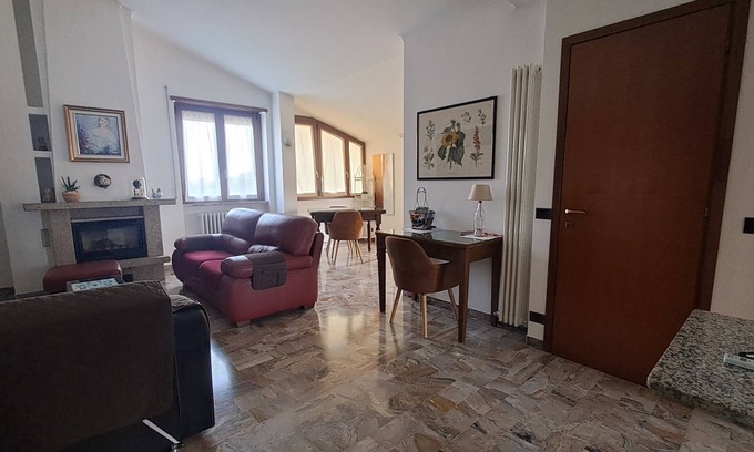 Verdellino House | Large penthouse with terraces + closed parking space -served by public transport