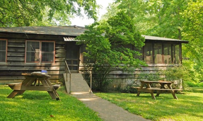 Depauw Cabin | Large SECLUDED RIVERFRONT Cabin with PRIVATE access to CANOE/KAYAK Blue River