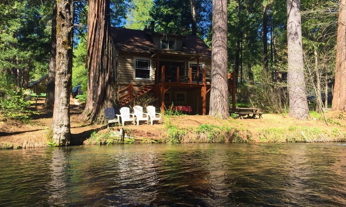 Shingletown House | Lassen Creek-Side 3 Bedroom Home with Giant Sequoias Pines & Cedars