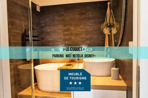 Annecy Apartment | LE COQUET - Gare - Hyper centre - Parking - Wifi - Netflix - Disney+