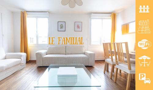 Evreux Apartment | Le Familial - 2 chambres, 5 min du centre avec jardin