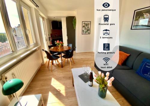 Sarrebourg Apartment | Le Perchoir-WIFI-Face à la Gare-Terrasses-Proche tous commerces