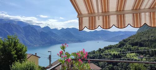 Fonteno House | Le Terrazze - 2 rooms flat with a pool and a terrace with a stunning lake view