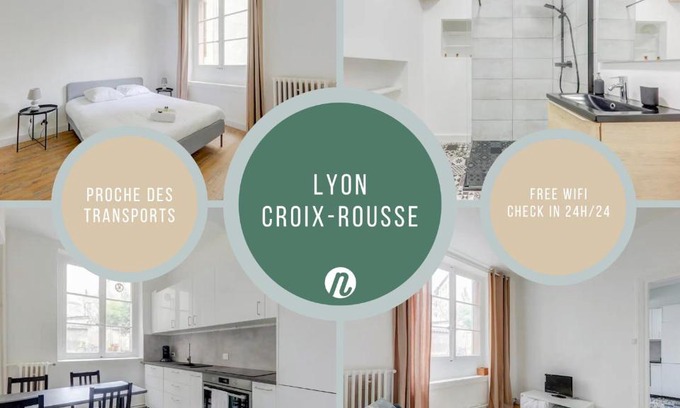 Boucle - Gros Caillou Apartment | Le White Cozy - Lyon - Croix Rousse