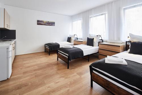 Mitte Apartment | Lemon Suites 1,Apartment im Künstlerviertel - Nähe Innenstadt und UBahn, 2 Zimmer, 3 Einzelbetten und ein Doppelbett