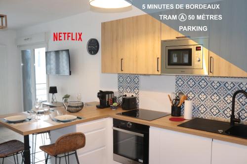 Cenon Apartment | Les cèdres -Tram A 50 mètres, Bordeaux à 5 minutes, parking