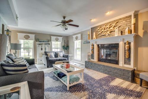 Waveland House | Less Than 1 Mi to Waveland Beach Spacious Family Home