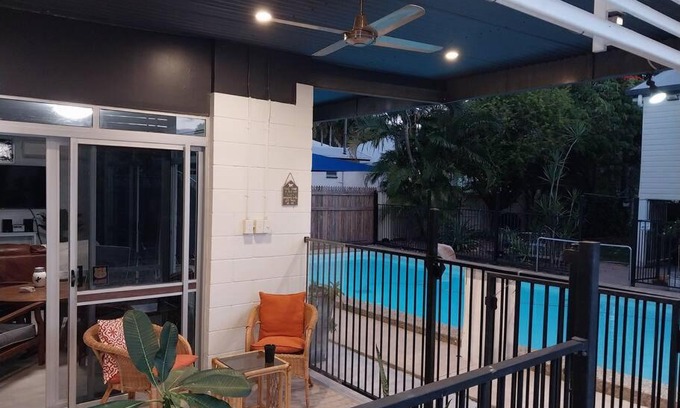 Hermit Park Apartment | Lily St Courtyard Oasis
