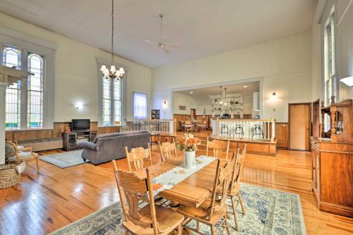 Lisle Apartment | Lisle Apt Fireplace and Stained Glass Windows!