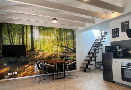 Neckarwestheim Apartment | Loft Wohnung Appartement auf 2 Etagen, Nähe Neckar