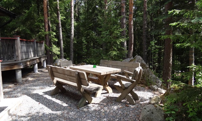 Lesjofors House | Log cabin on Lake Bredreven, 150 m from the beach