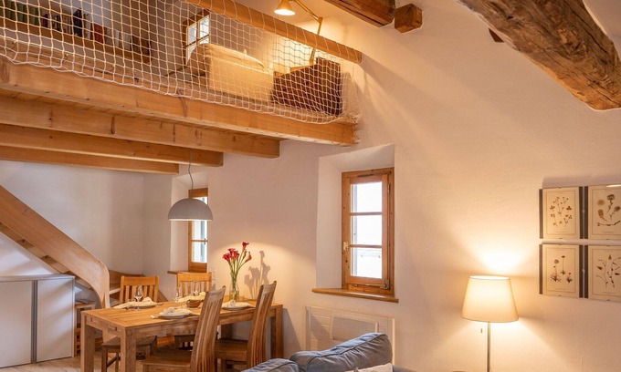 Celerina-Schlarigna Apartment | Lovely apartment for 4 guests with WIFI, TV and parking