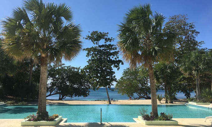 Orange Bay House | Lovely modern home overlooking the Caribbean Sea and only steps from the beach