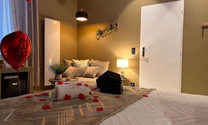 Jujurieux Apartment | Loving room cocooning avec jacuzzi « la terre »