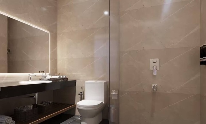 Gurugram Apartment | Lush Comfort Studio with Balcony Views