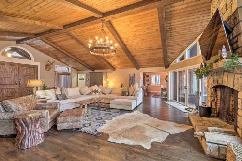 Beech Mountain House | Luxe Beech Mtn Cabin with Hot Tub 2 Mi to Skiing!