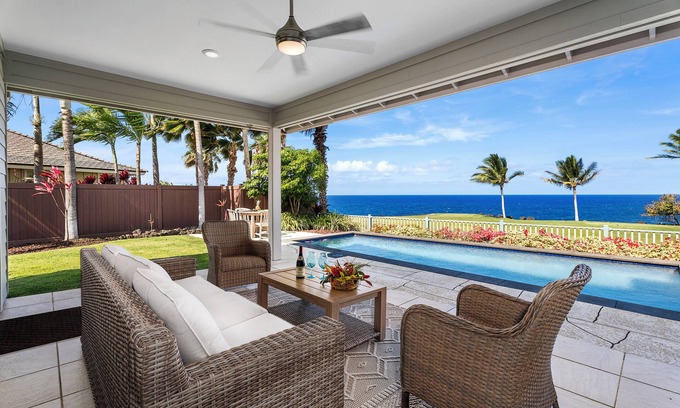 Kailua-Kona House | 🌴Luxurious Oceanfront Home on Golf Course – Paradise Awaits – Golf Package Available🌴