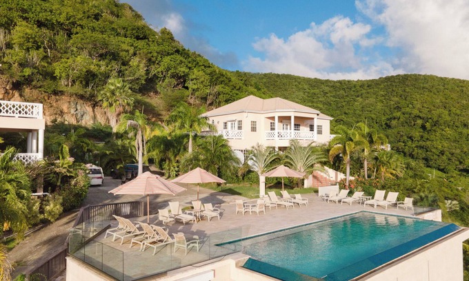 Cades Bay Villa | Luxury 5-Bedroom Villa with Oceanview Infinity Pool & Spectacular Sunsets