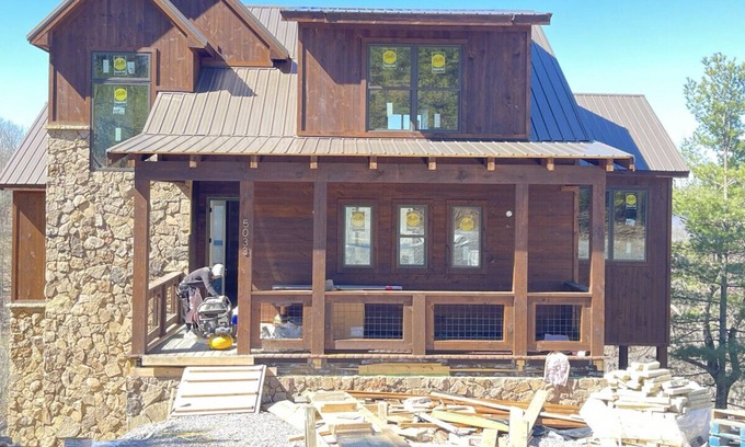 Walland Cabin | Luxury Cabin W/ Indoor Pool | Game Room | Outdoor Fireplace