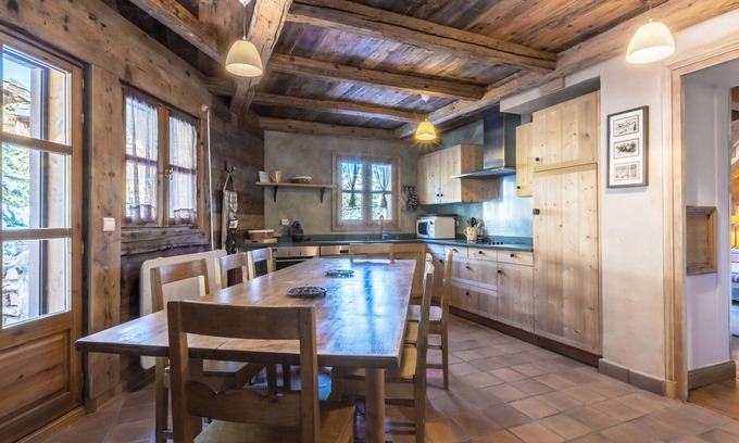 Courchevel Ski Chalet | Luxury Chalet for 10 with Ski-In/Ski-Out Access, Fireplace, and Private Garage in Courchevel Village