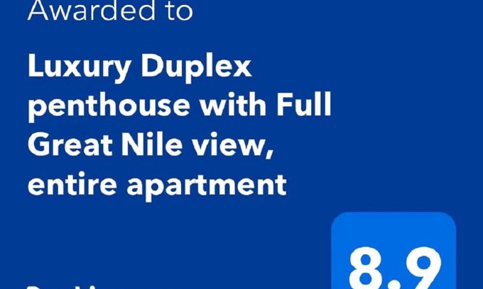 Giza Apartment | Luxury Duplex penthouse with Full Great Nile view, entire apartment