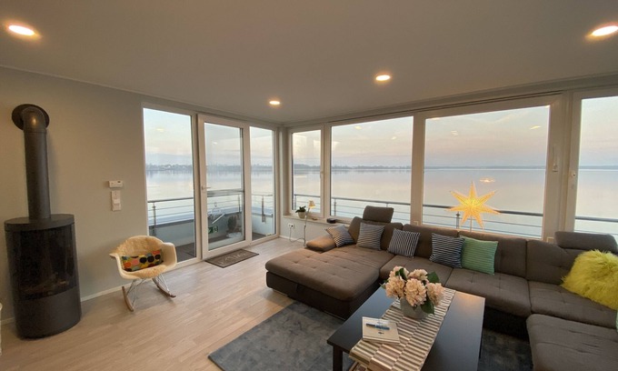 Bitterfeld Boat Rental | Luxury - floating house /houseboat Small ferry on the Goitzschesee