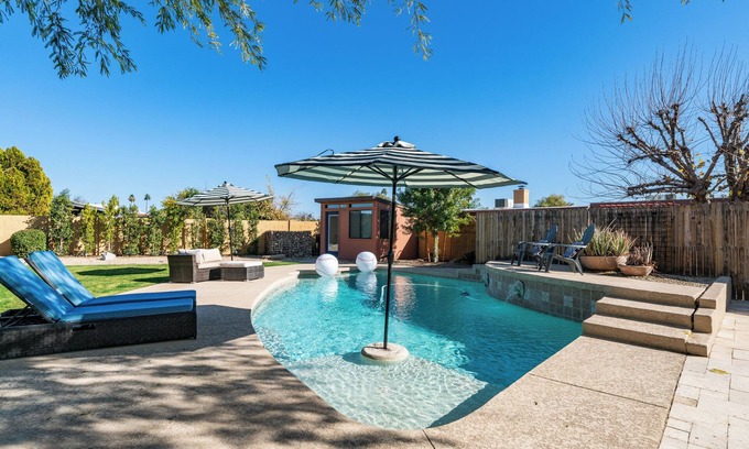 Dobson Ranch House | Luxury Retreat! Heated Pool, Hot tub, grill and close to Everything!