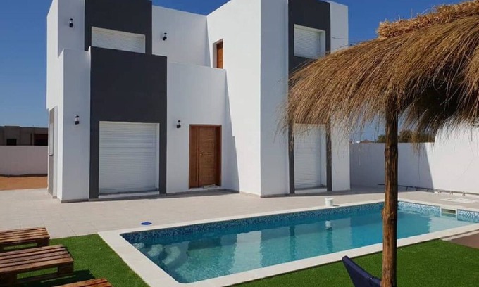 Aghir Villa | Luxury villa with private pool not overlooked and view of the panoramic beach