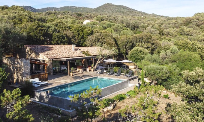 Olmeto Villa | Magnificent villa of 260m2 air-conditioned sea view heated swimming pool and beach on foot