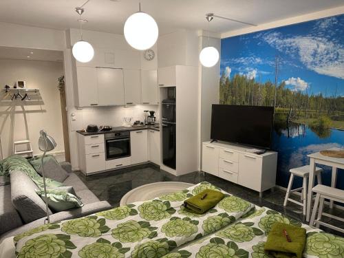 Vierema Apartment | Maisa's studio saunallinen huoneisto