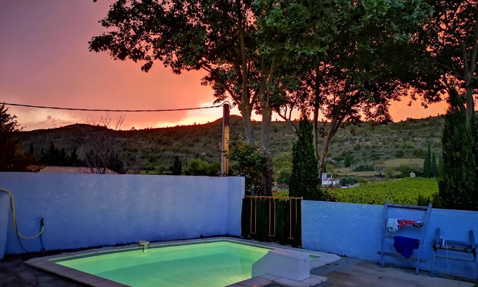 Albas House | Maison Vallée Du Paradis, Private Pool, Large sun Terrace, With Amazing Scenery
