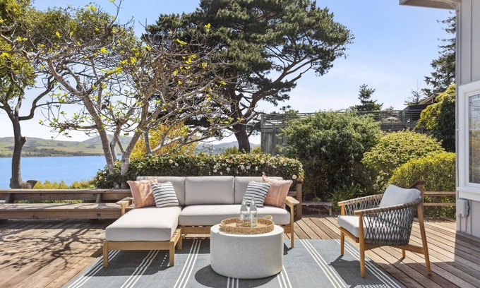 Inverness Cottage | Mid-century cottage & studio with Tomales Bay views in Old Inverness