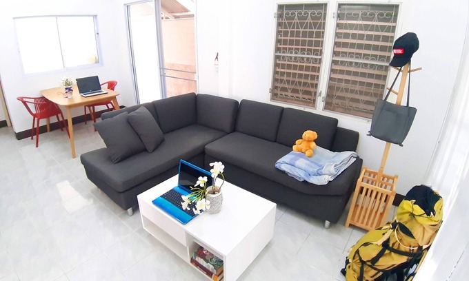 Mae Jo House | Mj Couch 1or2 person in my living room.